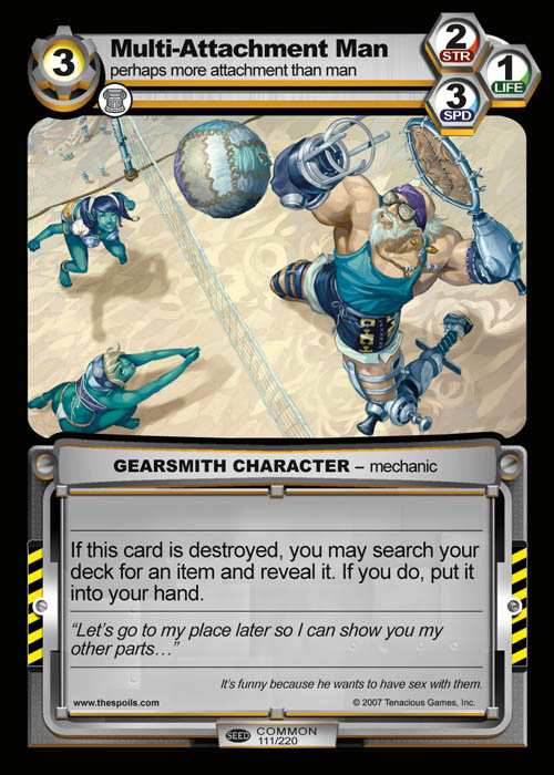 Multi-Attachment Man